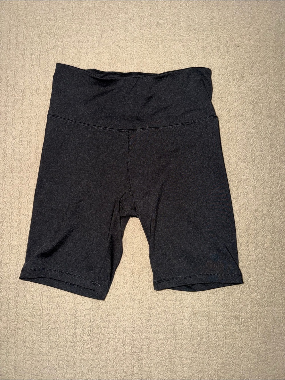 High-Waist Black Women's Bike Shorts
